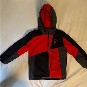Spyder Red and Black Ski Jacket Size 6